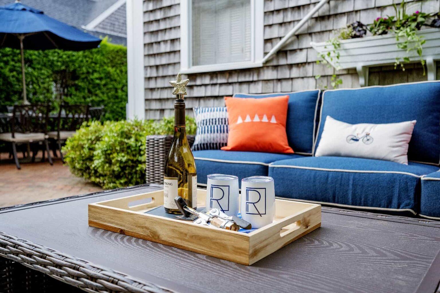 nantucket ma vacation home outdoor seating