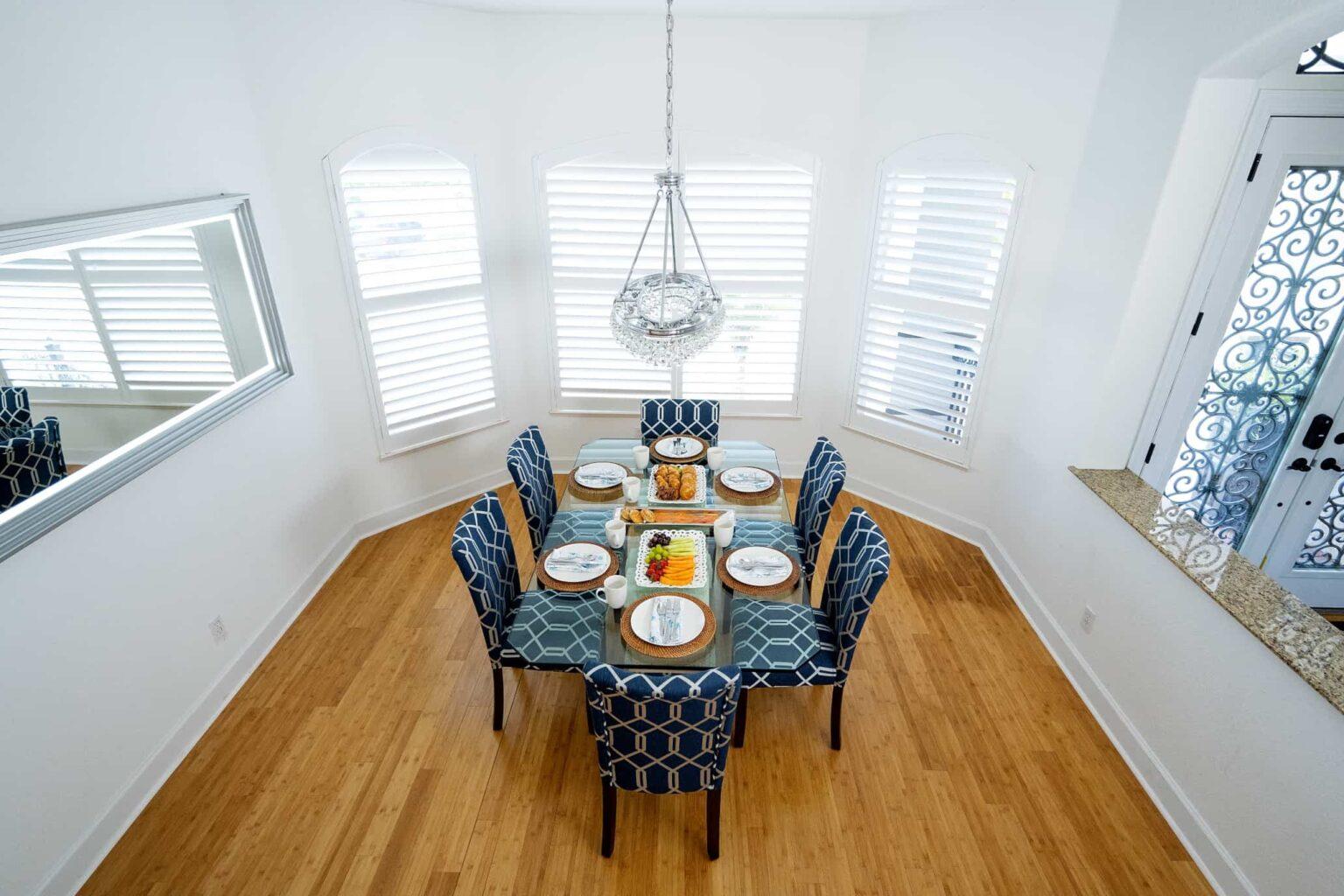 naples fl vacation home Formal dining room - view from stairs.