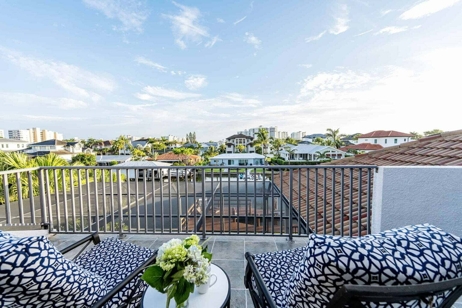 naples fl vacation home Primary ensuite private lanai overlooking canal.