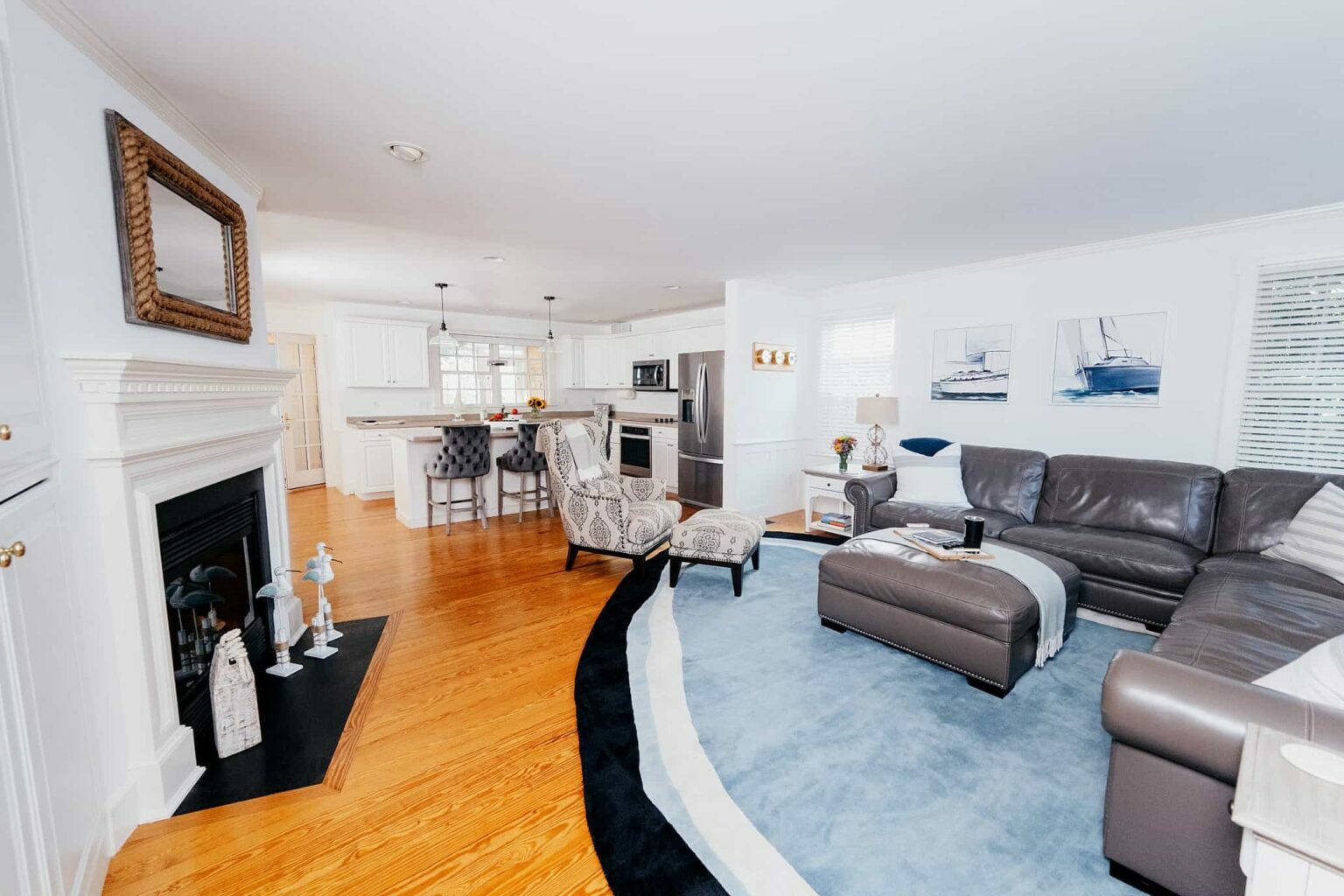 nantucket ma vacation home living room