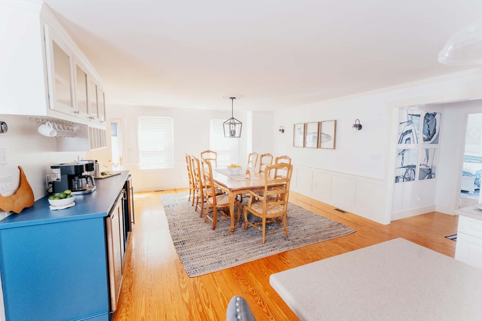 nantucket ma vacation home dining room