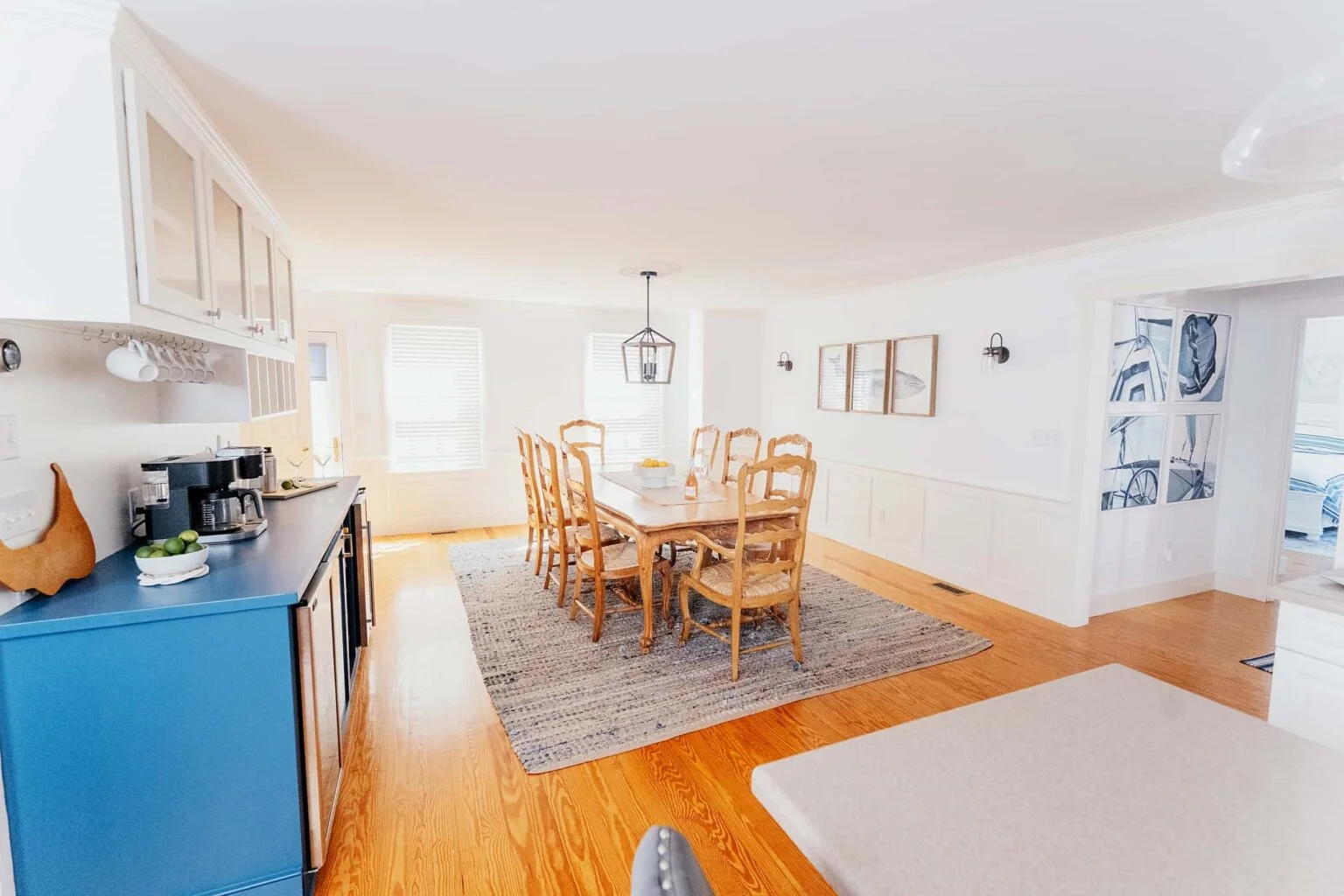 nantucket ma vacation home dining room