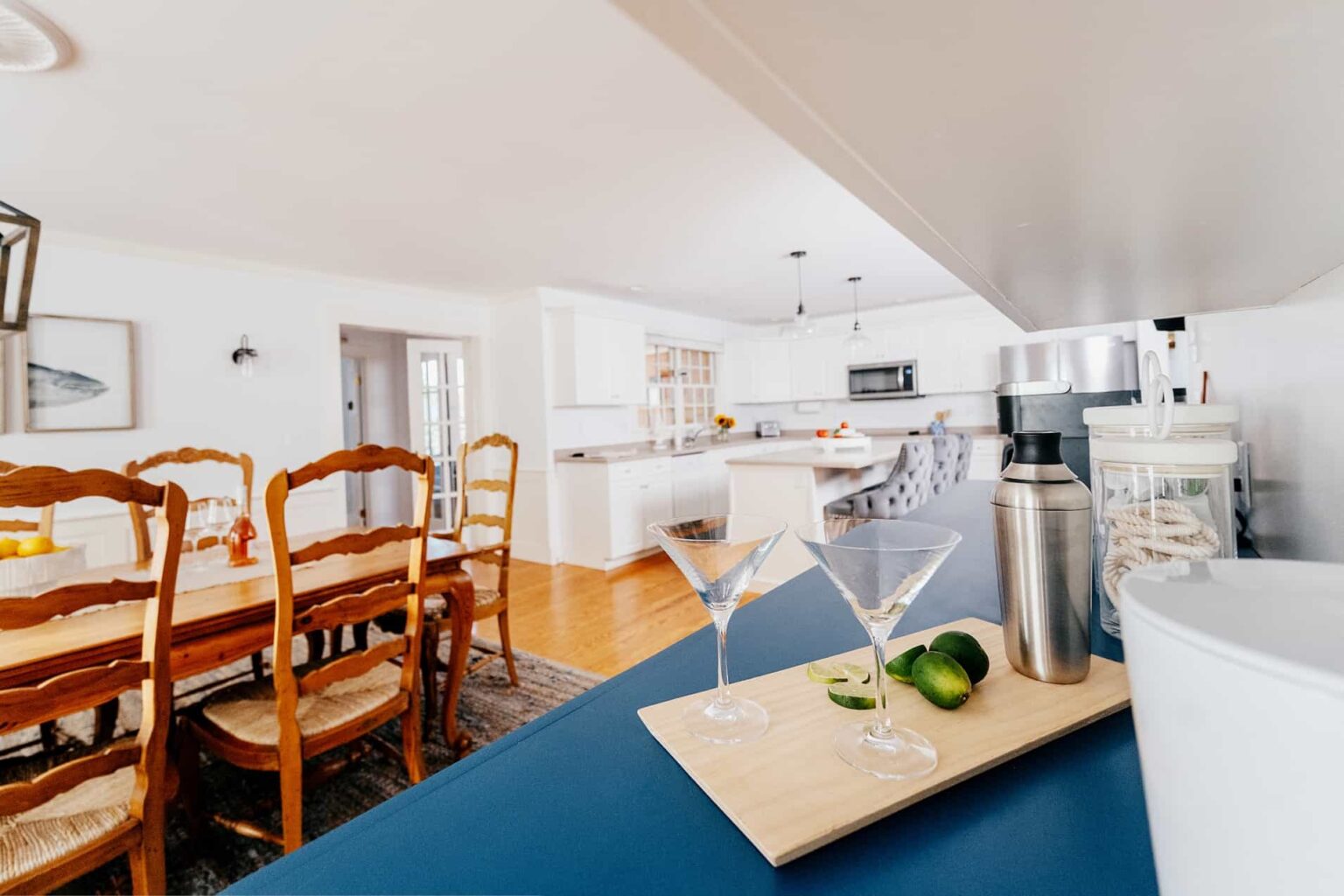 nantucket ma vacation home dining room