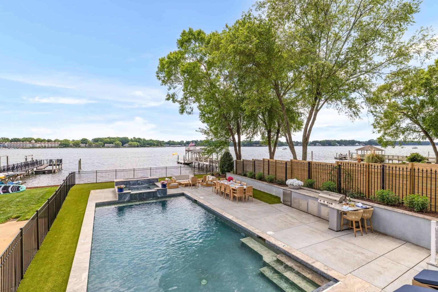 whispering shores lake norman nc luxury vacation rental rozel