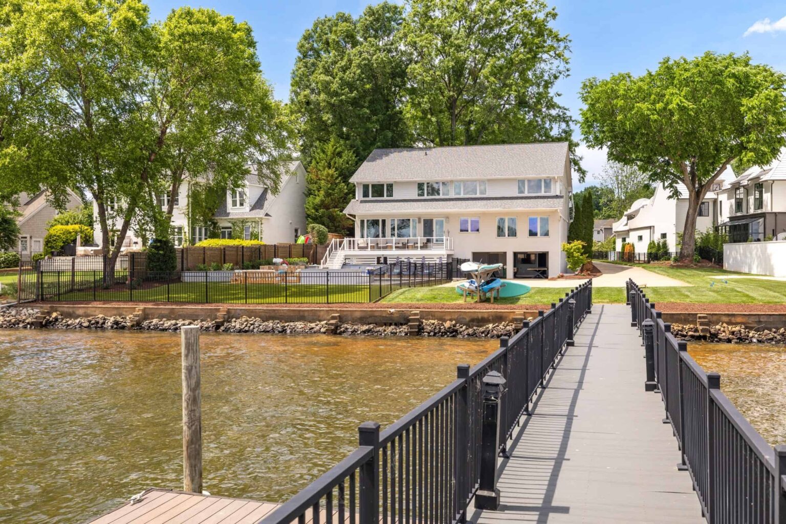 whispering shores lake norman nc luxury vacation rental rozel