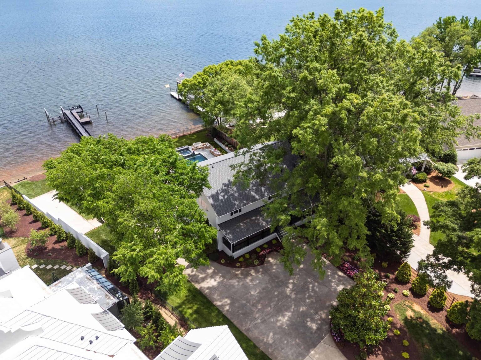 whispering shores lake norman nc luxury vacation rental rozel