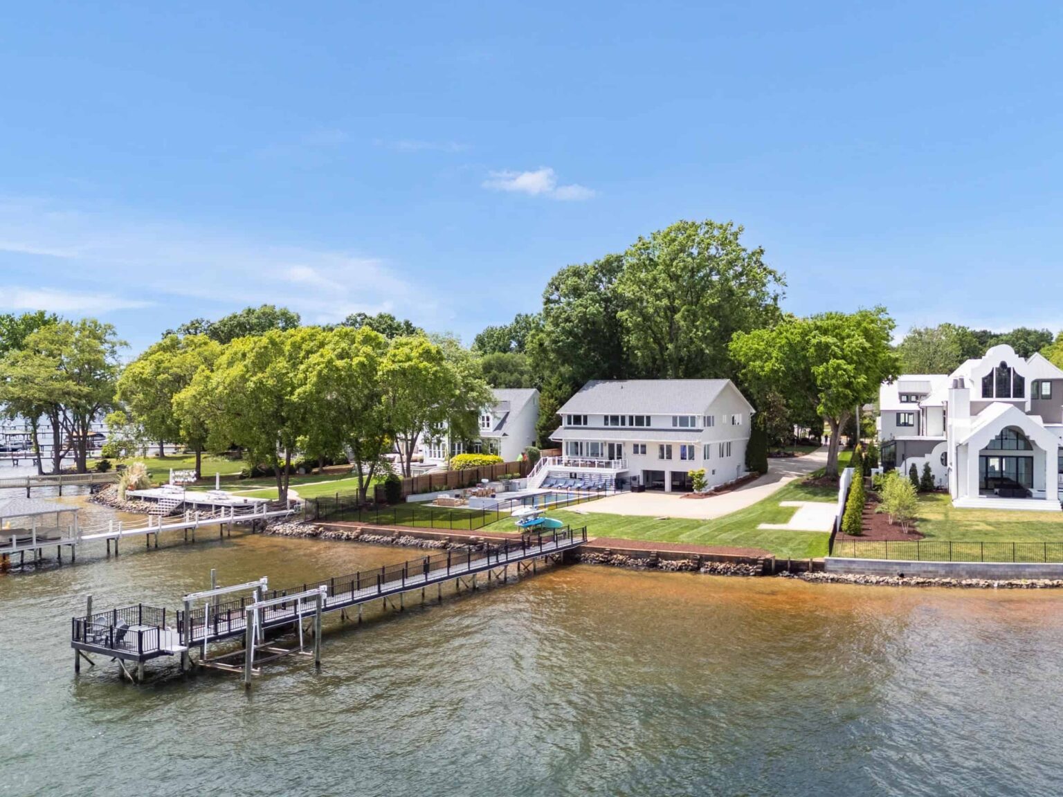 whispering shores lake norman nc luxury vacation rental rozel