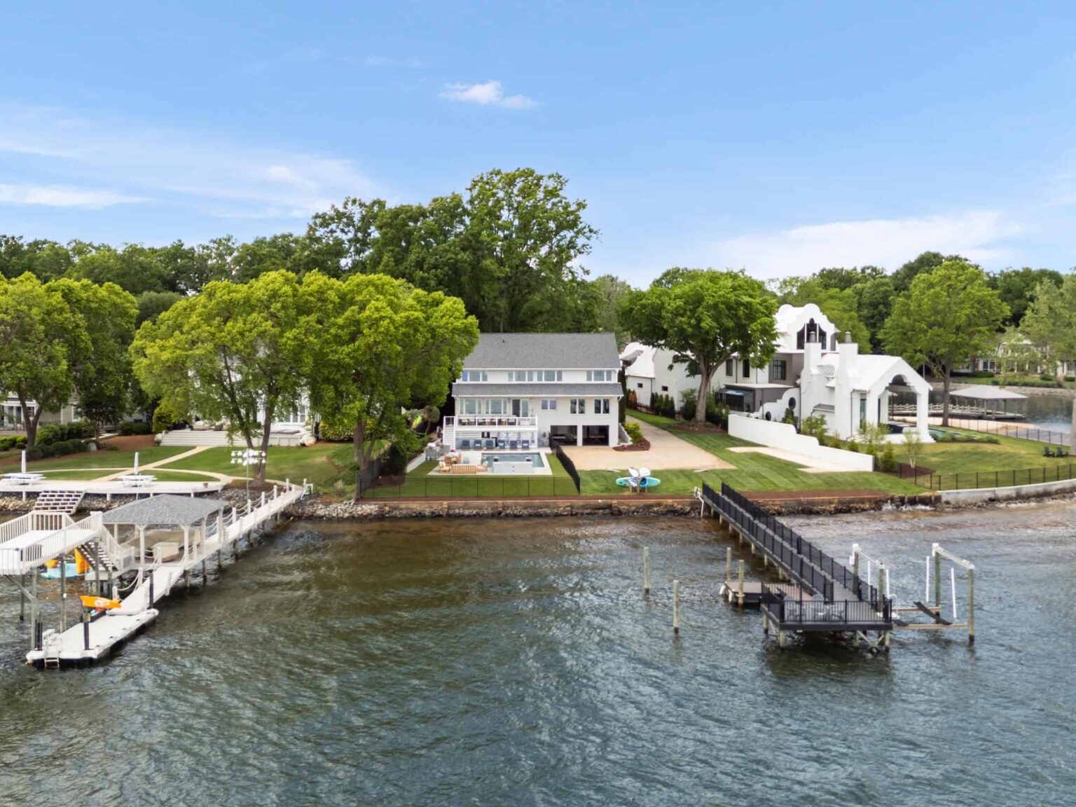 whispering shores lake norman nc luxury vacation rental rozel