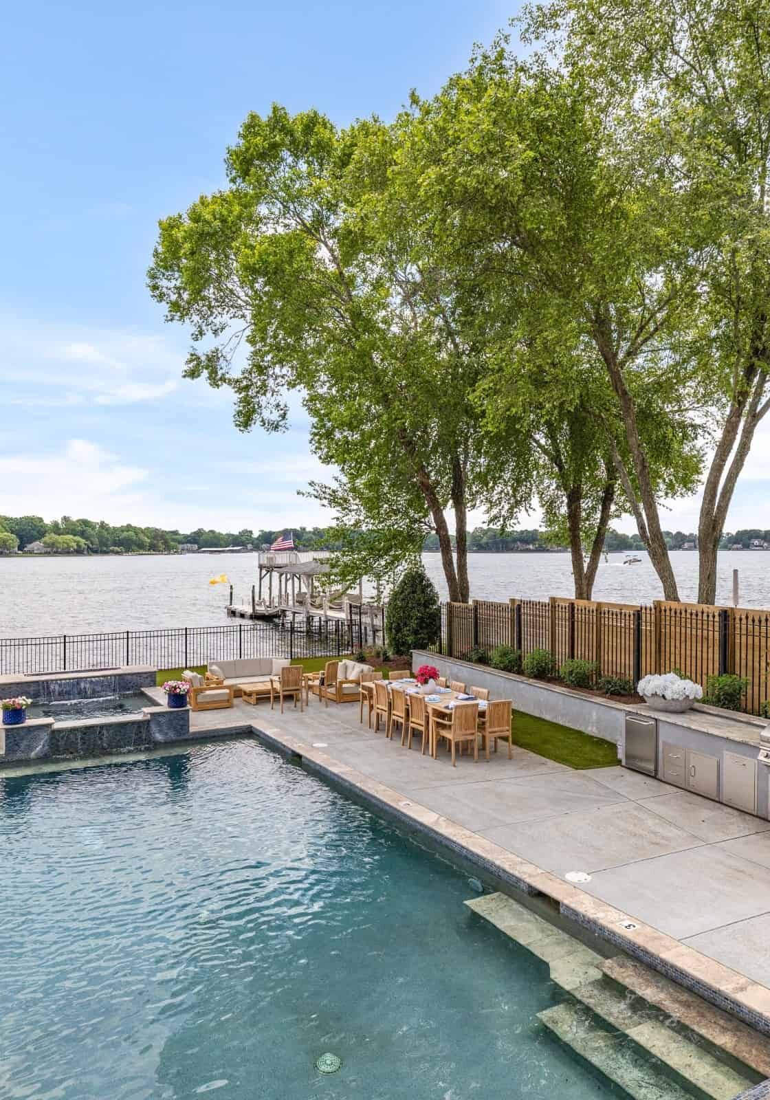 whispering shores lake norman nc luxury vacation rental rozel